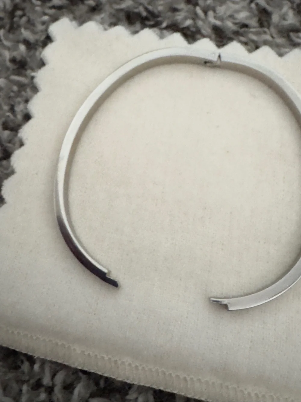 Simple Silver Cuff Bracelet